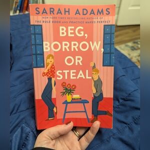 Sarah Adams "Beg, Borrow, or Steal" - Coral & Blue Paperback